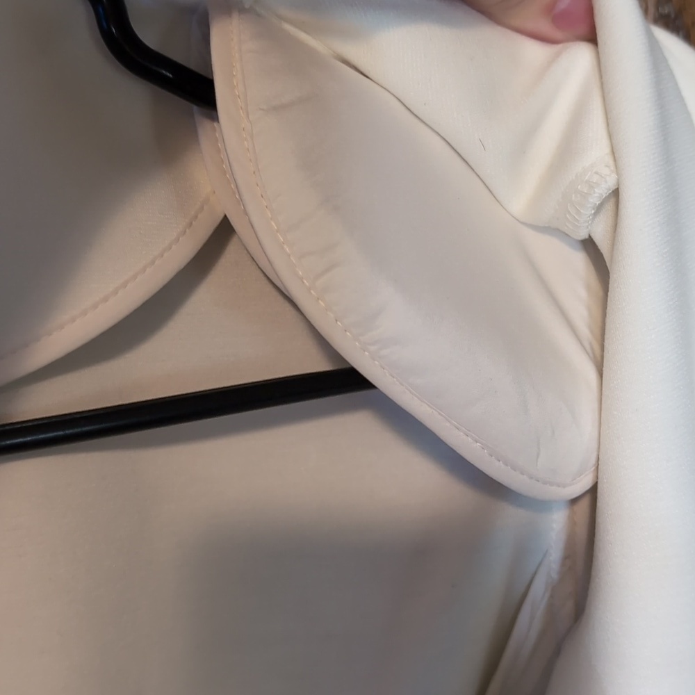 Calvin Klein Women's Open Front Jacket with Black Trim - Picture 5 of 6